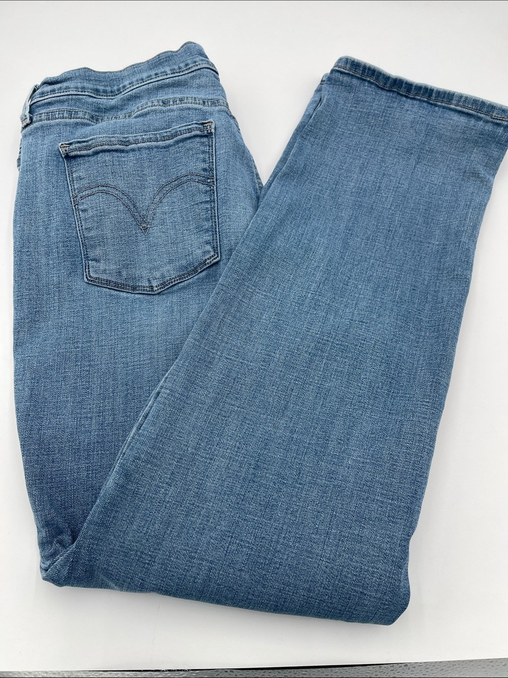 Levi's 505 Straight-Leg Jeans in Medium Blue Denim